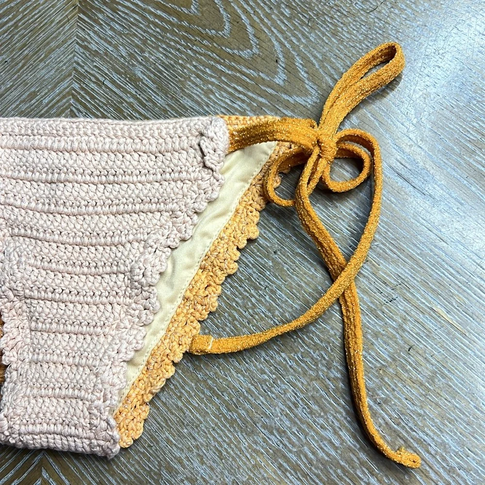 MAIYO Orange Swim Bikini Bottom XS